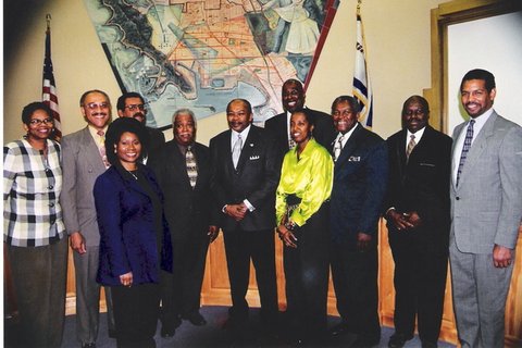 A group of Black men and women who were executive staff members of the city of Richmond