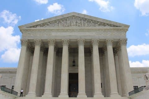Exterior of the U.S. Supreme Court building