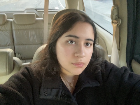 selfie of a teen girl sitting in a car